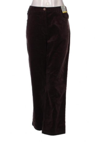 Pantaloni de velvet de femei Canda, Mărime XL, Culoare Maro, Preț 39,34 Lei