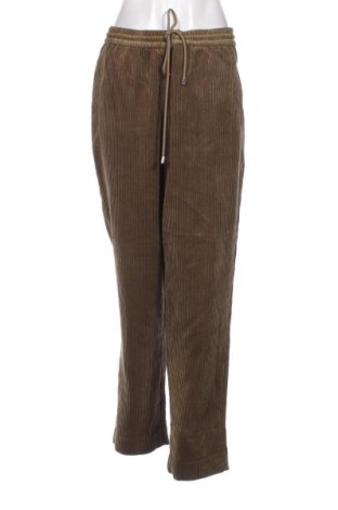 Pantaloni de velvet de femei Essentiel Antwerp, Mărime XL, Culoare Verde, Preț 126,32 Lei