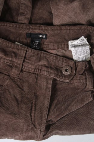 Дамски джинси H&M, Размер XS, Цвят Кафяв, Цена 7,83 лв.