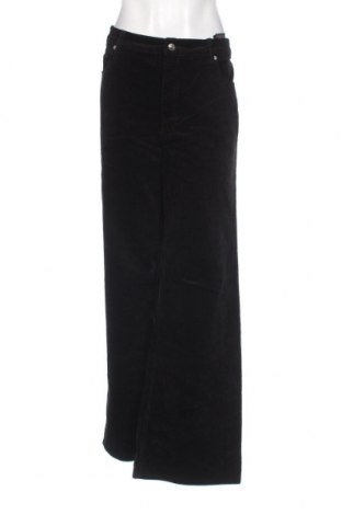 Pantaloni de velvet de femei H&M Divided, Mărime XL, Culoare Negru, Preț 42,93 Lei