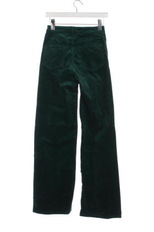 Pantaloni de velvet de femei H&M Divided, Mărime XS, Culoare Verde, Preț 23,85 Lei