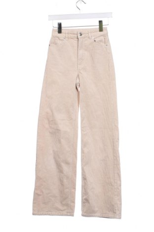 Дамски джинси H&M Divided, Размер XXS, Цвят Екрю, Цена 29,00 лв.