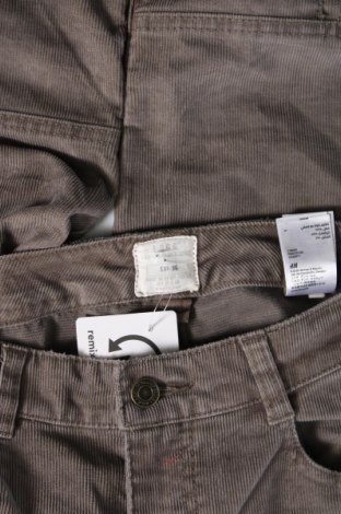 Γυναικείο κοτλέ παντελόνι H&M L.O.G.G., Μέγεθος S, Χρώμα Γκρί, Τιμή 3,95 €