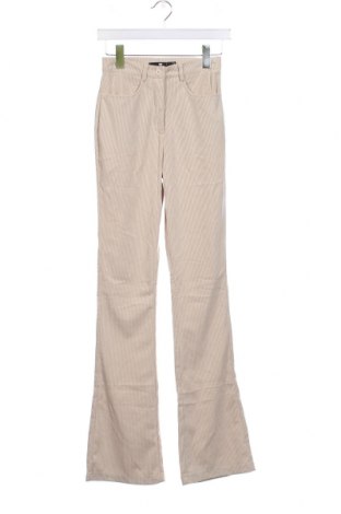 Pantaloni de velvet de femei Heartbreaker, Mărime XS, Culoare Ecru, Preț 24,80 Lei