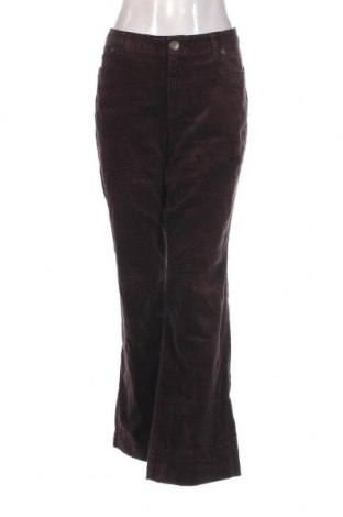 Pantaloni de velvet de femei Land's End, Mărime L, Culoare Maro, Preț 26,97 Lei