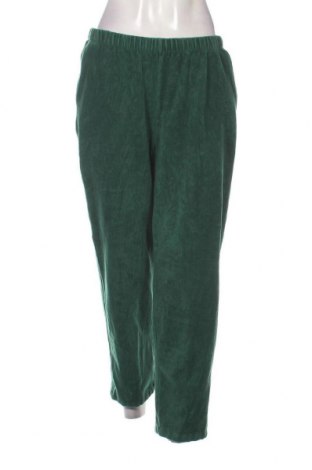Pantaloni de velvet de femei Lands' End, Mărime M, Culoare Verde, Preț 23,85 Lei
