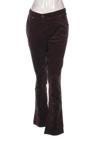 Pantaloni de velvet de femei Luhta, Mărime L, Culoare Maro, Preț 100,66 Lei