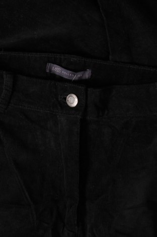 Pantaloni de velvet de femei Marks & Spencer, Mărime L, Culoare Negru, Preț 27,53 Lei