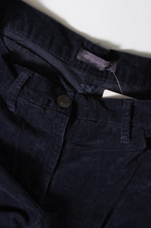 Pantaloni de velvet de femei Marks & Spencer, Mărime M, Culoare Albastru, Preț 26,65 Lei