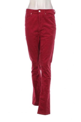 Pantaloni de velvet de femei Marks & Spencer, Mărime L, Culoare Roz, Preț 26,65 Lei