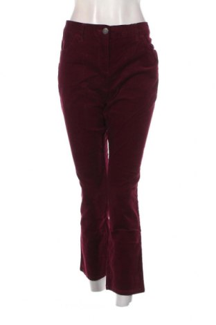 Pantaloni de velvet de femei Marks & Spencer, Mărime L, Culoare Roșu, Preț 35,53 Lei