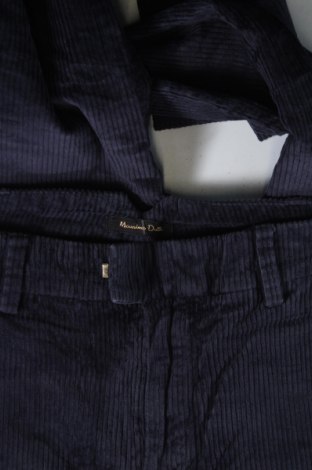 Γυναικείο κοτλέ παντελόνι Massimo Dutti, Μέγεθος XS, Χρώμα Μπλέ, Τιμή 16,82 €