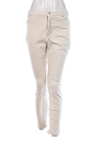 Pantaloni de velvet de femei Monki, Mărime L, Culoare Ecru, Preț 24,67 Lei