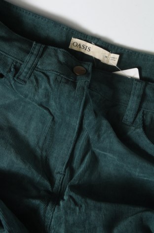 Pantaloni de velvet de femei Oasis, Mărime L, Culoare Verde, Preț 134,87 Lei