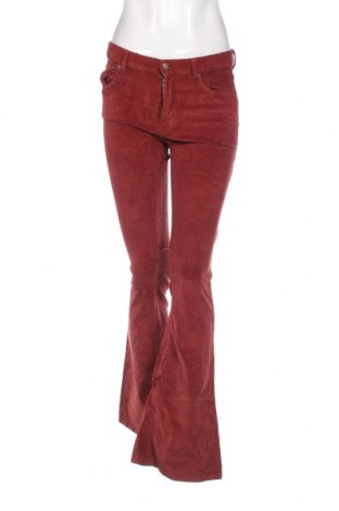 Pantaloni de velvet de femei Pull&Bear, Mărime S, Culoare Maro, Preț 21,94 Lei