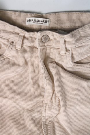 Γυναικείο κοτλέ παντελόνι Pull&Bear, Μέγεθος S, Χρώμα  Μπέζ, Τιμή 5,02 €