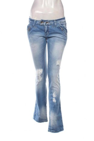 Pantaloni de velvet de femei Redial, Mărime L, Culoare Albastru, Preț 28,32 Lei