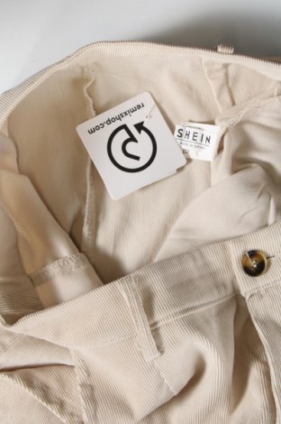 Pantaloni de velvet de femei SHEIN, Mărime M, Culoare Bej, Preț 20,99 Lei