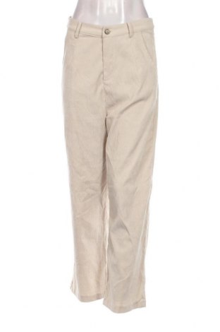 Pantaloni de velvet de femei SHEIN, Mărime M, Culoare Bej, Preț 20,99 Lei