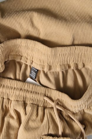 Γυναικείο κοτλέ παντελόνι SHEIN, Μέγεθος M, Χρώμα  Μπέζ, Τιμή 4,49 €