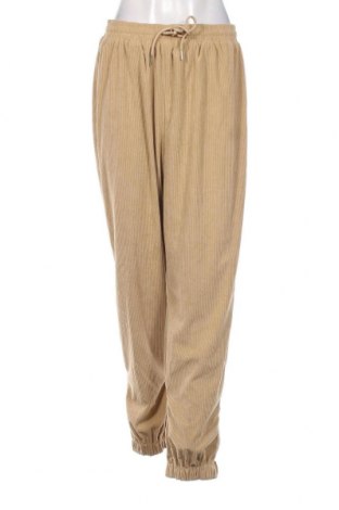 Pantaloni de velvet de femei SHEIN, Mărime M, Culoare Bej, Preț 23,85 Lei