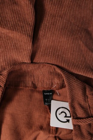 Pantaloni de velvet de femei SHEIN, Mărime S, Culoare Maro, Preț 23,85 Lei