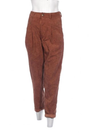Pantaloni de velvet de femei SHEIN, Mărime XS, Culoare Maro, Preț 23,85 Lei