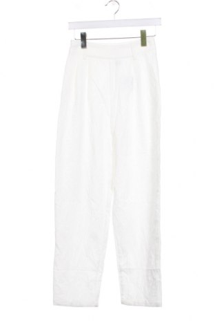 Pantaloni de velvet de femei SHEIN, Mărime XS, Culoare Alb, Preț 26,71 Lei