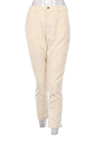 Pantaloni de velvet de femei Tom Tailor, Mărime L, Culoare Ecru, Preț 26,97 Lei