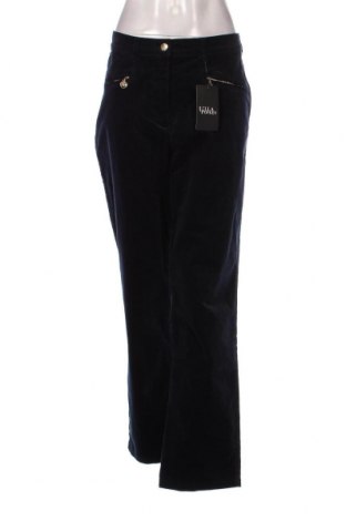Pantaloni de velvet de femei Ulla Popken, Mărime XL, Culoare Albastru, Preț 64,24 Lei