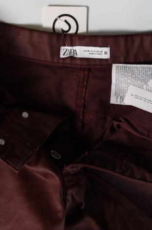 Дамски къс панталон Zara, Размер M, Цвят Червен, Цена 10,20 лв.