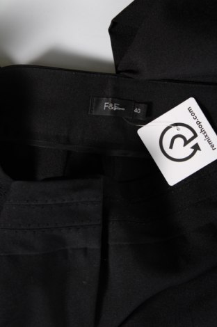 Γυναικείο παντελόνι F&F, Μέγεθος M, Χρώμα Μαύρο, Τιμή 9,30 €