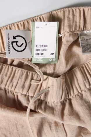 Pantaloni de femei H&M, Mărime L, Culoare Bej, Preț 117,63 Lei