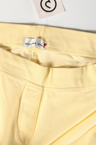 Γυναικείο παντελόνι Helena Vera, Μέγεθος XL, Χρώμα Κίτρινο, Τιμή 21,00 €