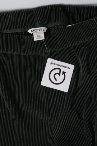Γυναικείο παντελόνι Monki, Μέγεθος XXS, Χρώμα Πράσινο, Τιμή 4,64 €