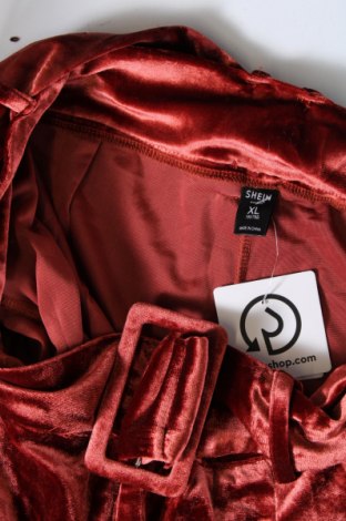 Pantaloni de femei SHEIN, Mărime XL, Culoare Roșu, Preț 31,48 Lei