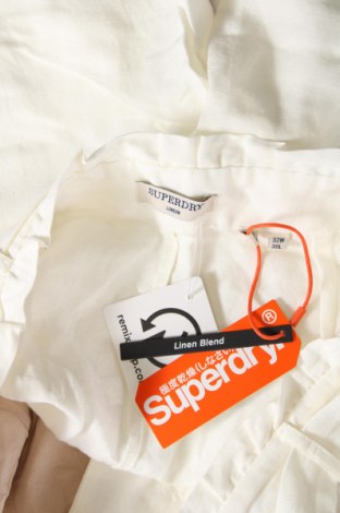Дамски панталон Superdry, Размер L, Цвят Бял, Цена 55,12 лв.