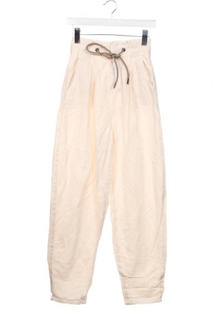Pantaloni de femei Zara, Mărime XS, Culoare Bej, Preț 93,63 Lei