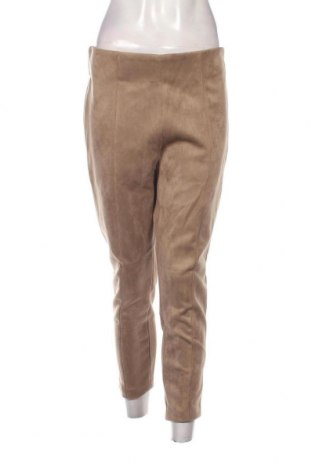 Дамски панталон Zara, Размер XL, Цвят Бежов, Цена 13,50 лв.