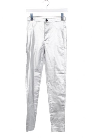 Дамски панталон Zara, Размер XS, Цвят Сребрист, Цена 30,09 лв.