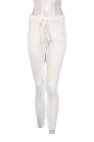 Дамски панталон Zara Knitwear, Размер M, Цвят Бял, Цена 12,15 лв.