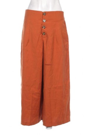Дамски панталон Zara Trafaluc, Размер L, Цвят Кафяв, Цена 30,90 лв.