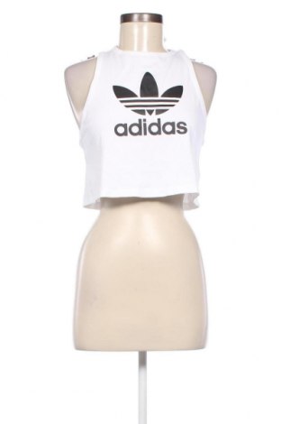 Γυναικείο αμάνικο μπλουζάκι Adidas Originals, Μέγεθος S, Χρώμα Λευκό, Τιμή 19,18 €