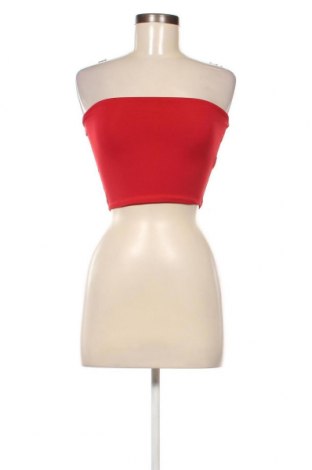Γυναικείο αμάνικο μπλουζάκι Bershka, Μέγεθος M, Χρώμα Κόκκινο, Τιμή 3,62 €