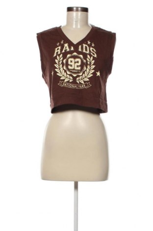 Γυναικείο αμάνικο μπλουζάκι Fb Sister, Μέγεθος S, Χρώμα Καφέ, Τιμή 3,06 €