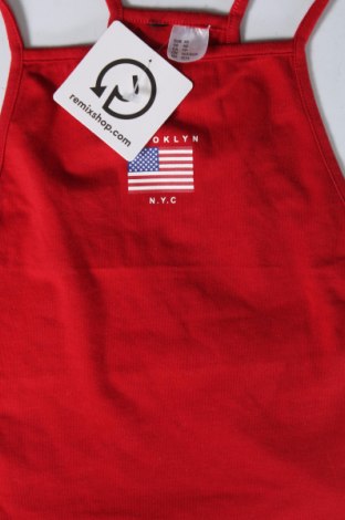 Damska koszulka na ramiączkach H&M, Rozmiar XS, Kolor Czerwony, Cena 17,04 zł