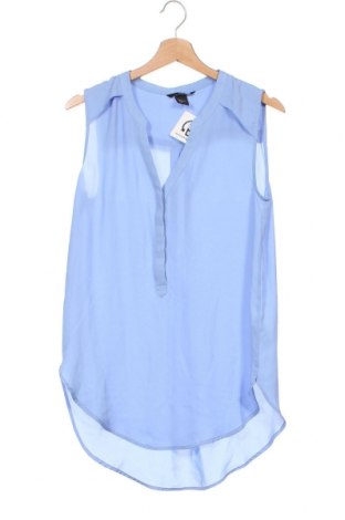 Γυναικείο αμάνικο μπλουζάκι H&M, Μέγεθος XS, Χρώμα Μπλέ, Τιμή 3,36 €