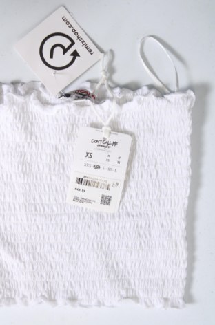 Damska koszulka na ramiączkach Jennyfer, Rozmiar XS, Kolor Biały, Cena 24,63 zł