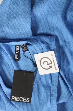 Γυναικείο αμάνικο μπλουζάκι Pieces, Μέγεθος XL, Χρώμα Μπλέ, Τιμή 15,98 €