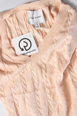 Damska koszulka na ramiączkach Pink Rose, Rozmiar S, Kolor Beżowy, Cena 9,56 zł